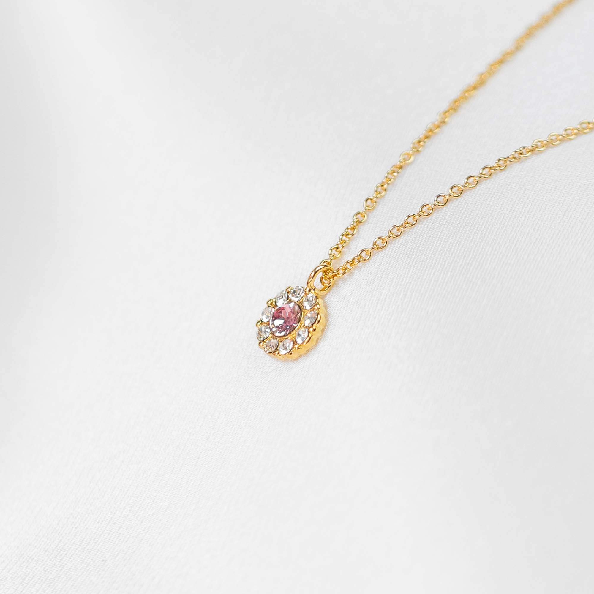 Petite Miss Sofia necklace - Light rose 