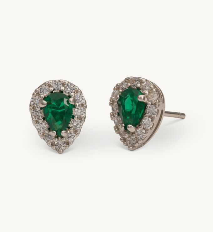 Bianca Earrings Emerald Emerald main image 1