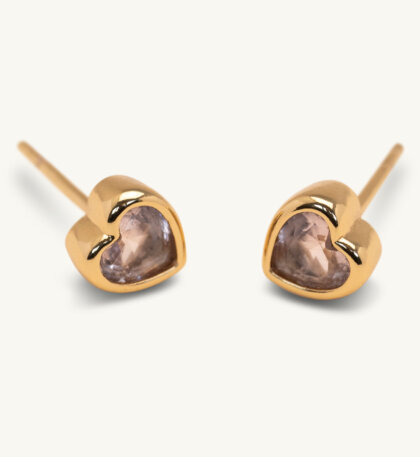 Cosette earrings - Pink topaz